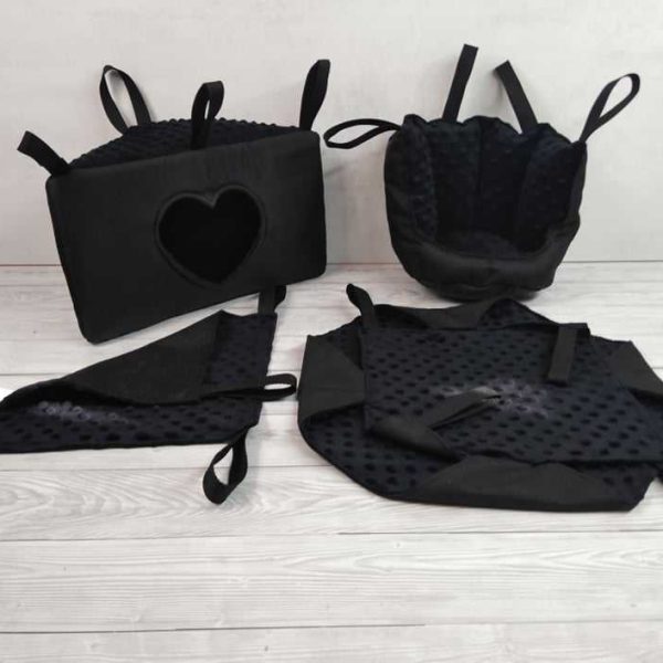 Czarny zestaw hamaków