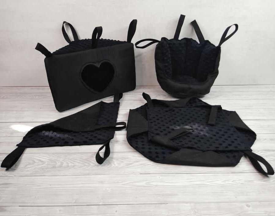 Czarny zestaw hamaków