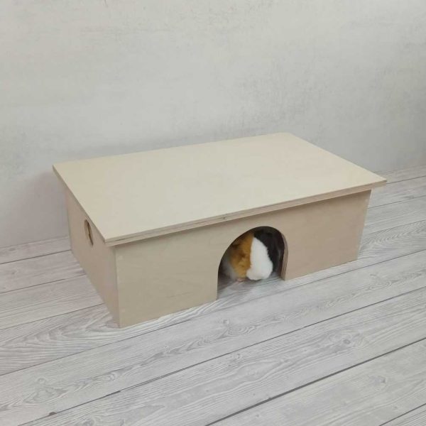 Drewniany domek dla gryzoni