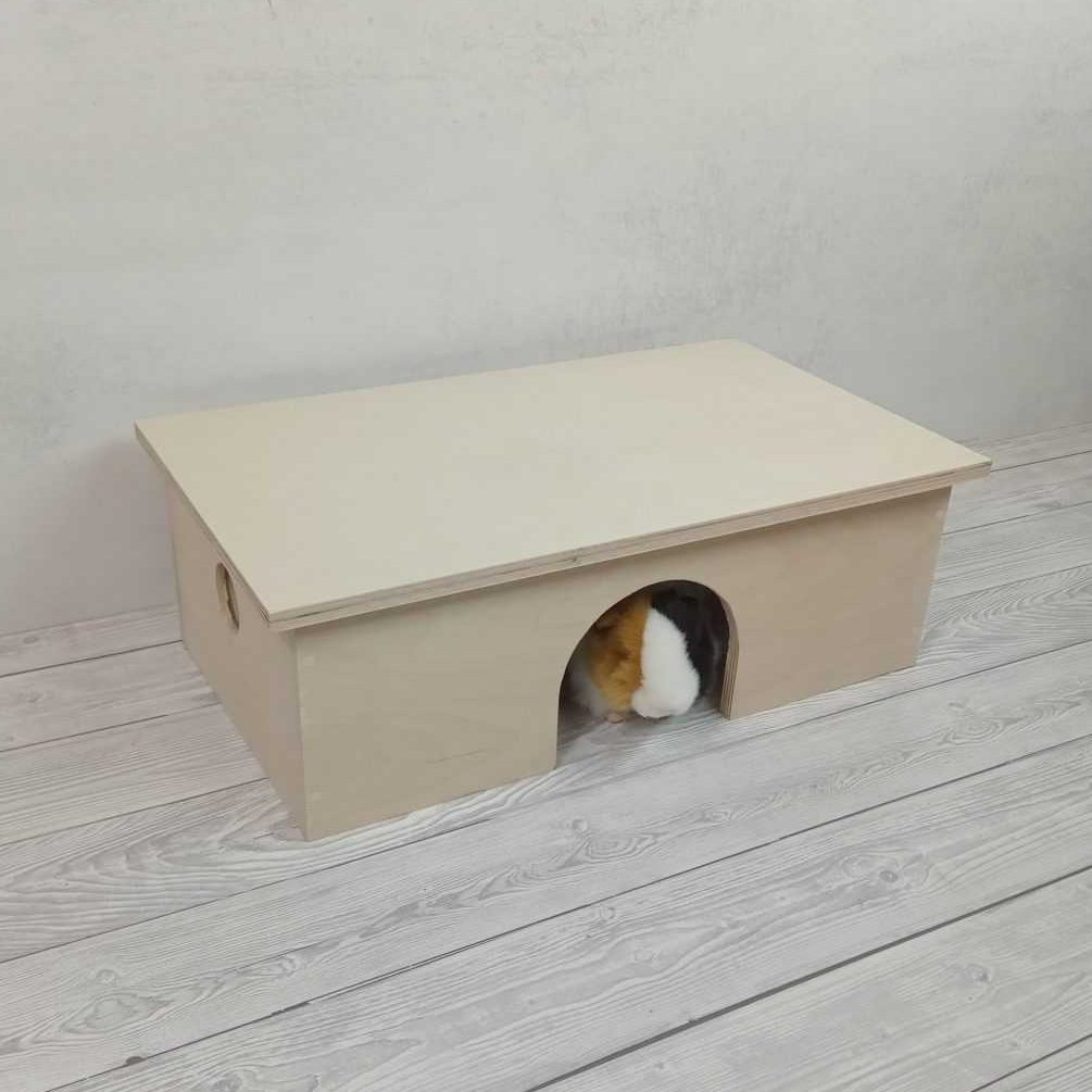 Drewniany domek dla gryzoni