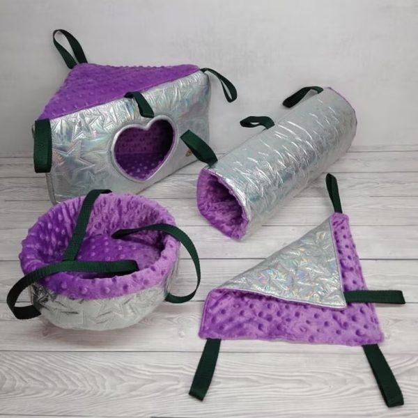 Pikowany komplet do klatki